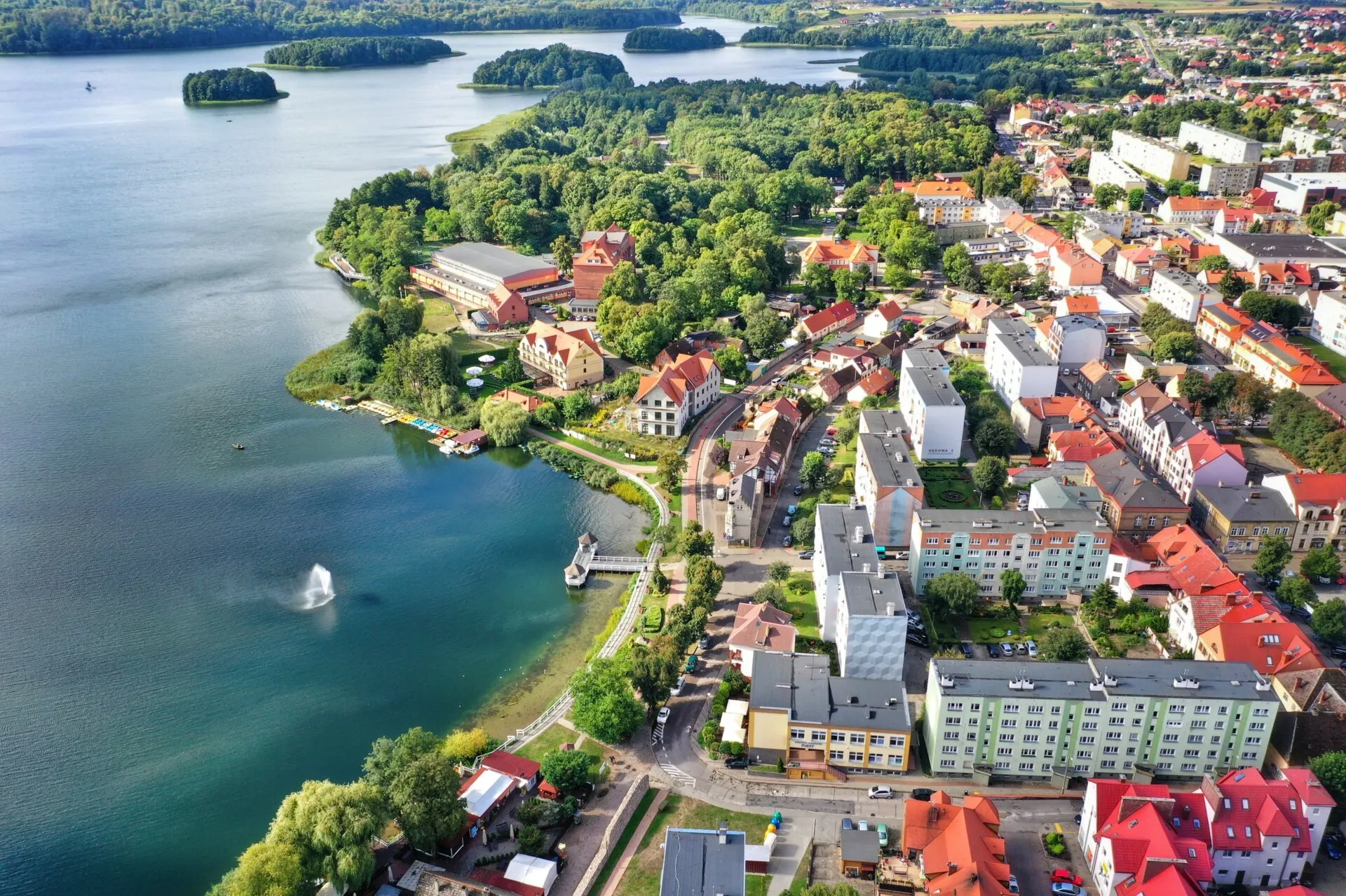 Widok z lotu ptaka na Barlinek