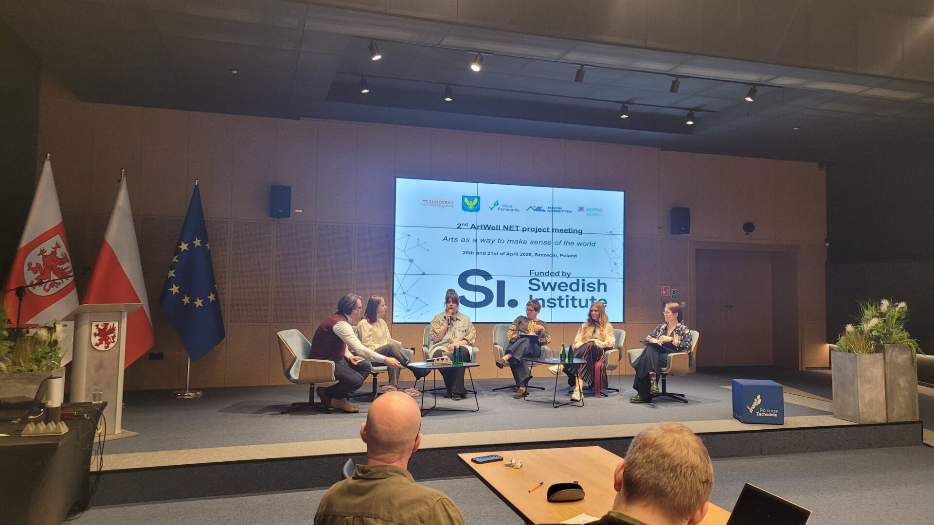 Panel dyskusyjny ekspertów na spotkaniu projektu ArtWell Net