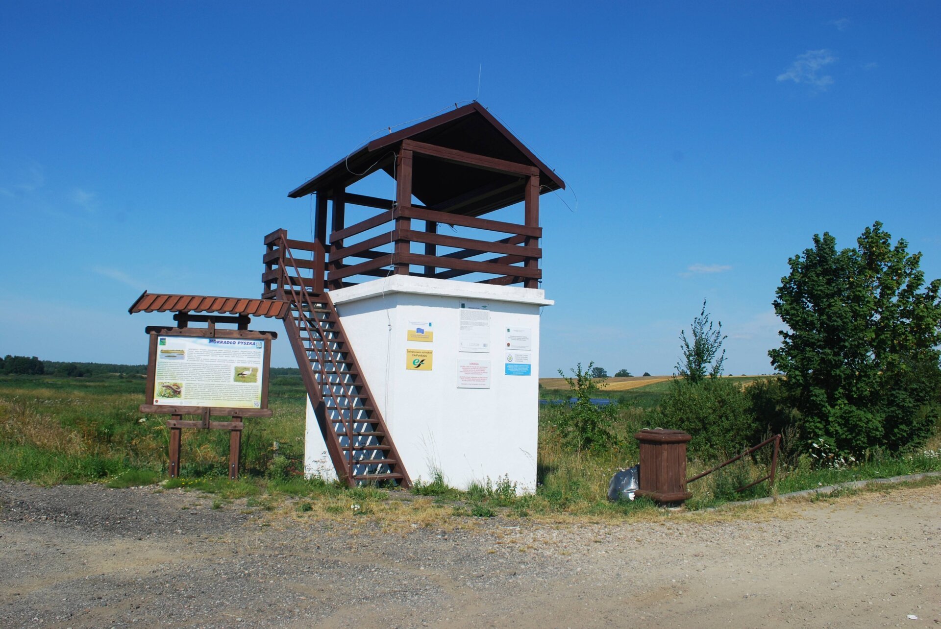 punkt widokowy na stacji pomp