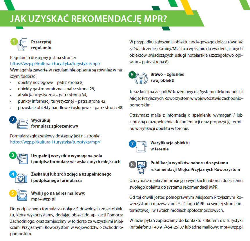 System rekomendacji Miejsc Przyjaznych Rowerzystom w województwie zachodniopomorskim
