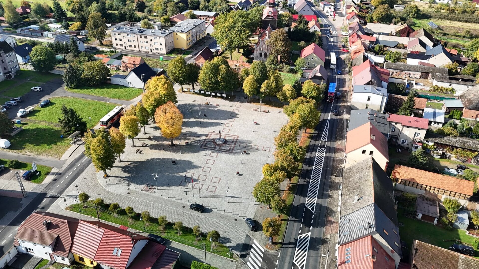 Suchań z lotu ptaka - fot. Urząd Miejski w Suchaniu.