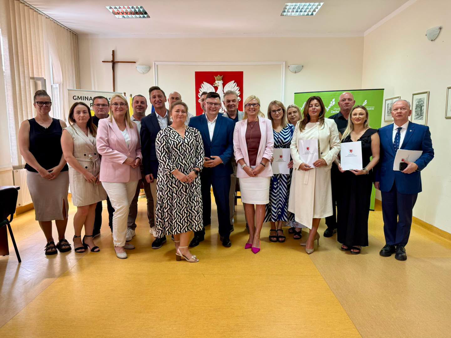 spotkanie marszałka Olgierda Geblewicza i wicemarszałkini Anny Bańkowskiej z beneficjentami